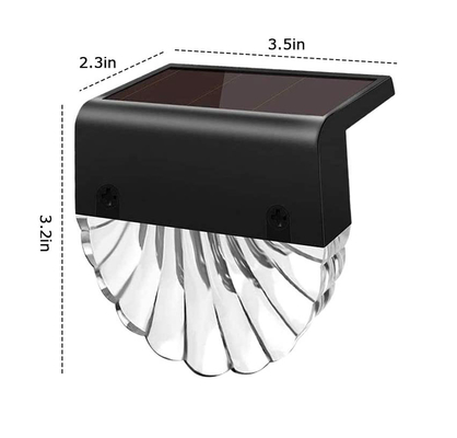 ABS Acrylic Outdoor Solar Fence Light Shell Figurine Warm / RGB Light