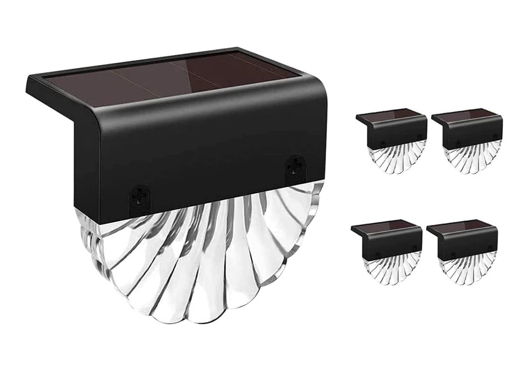 ABS Acrylic Outdoor Solar Fence Light Shell Figurine Warm / RGB Light